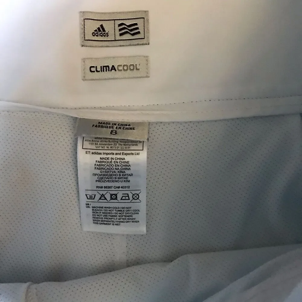 Adidas Climacool Blue skort skirt shorts Size 8 pleated tennis pickleball golf
